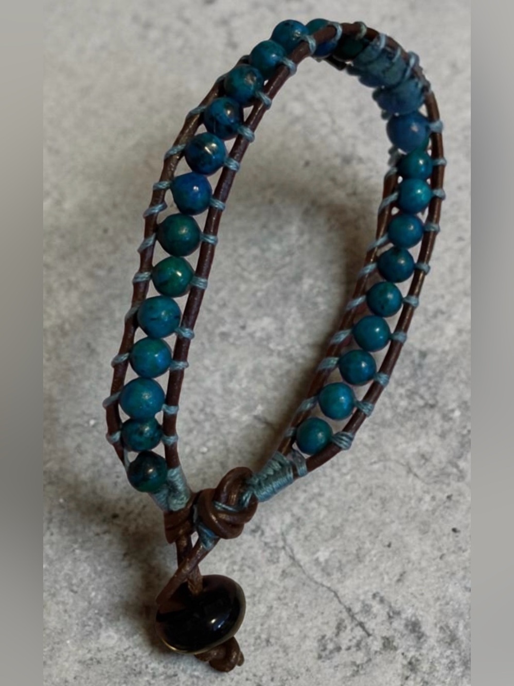 NWOT Teal Beaded Arizona Bracelet